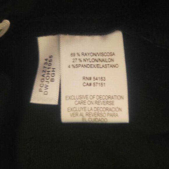 DKNY Women's Houndstooth Ponte Stretch Ankle 5-Pocket Pants - Tapered Leg Size M - Picture 8 of 13